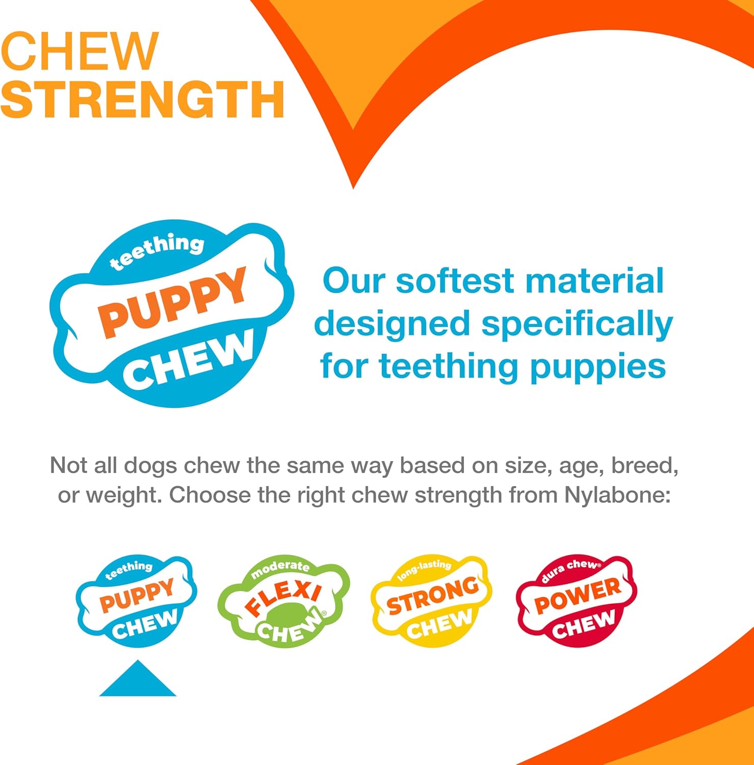 Nylabone New Puppy Starter Kit, Puppy Teething Toys, 3 Pack, Blue