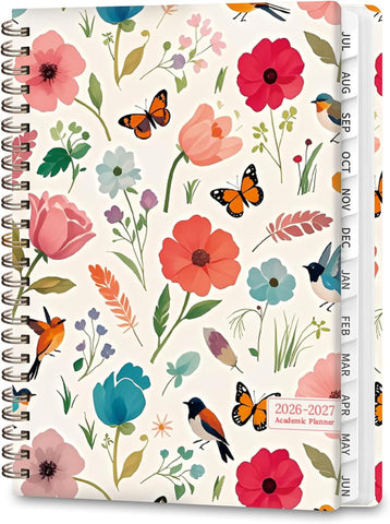 Planner 2026-2027, Weekly and Monthly Academic Year Calendar Planner, July 2026 - June 2027, Daily Agenda Book for Office School Supplies, A5(6.3'' x 8.5'')