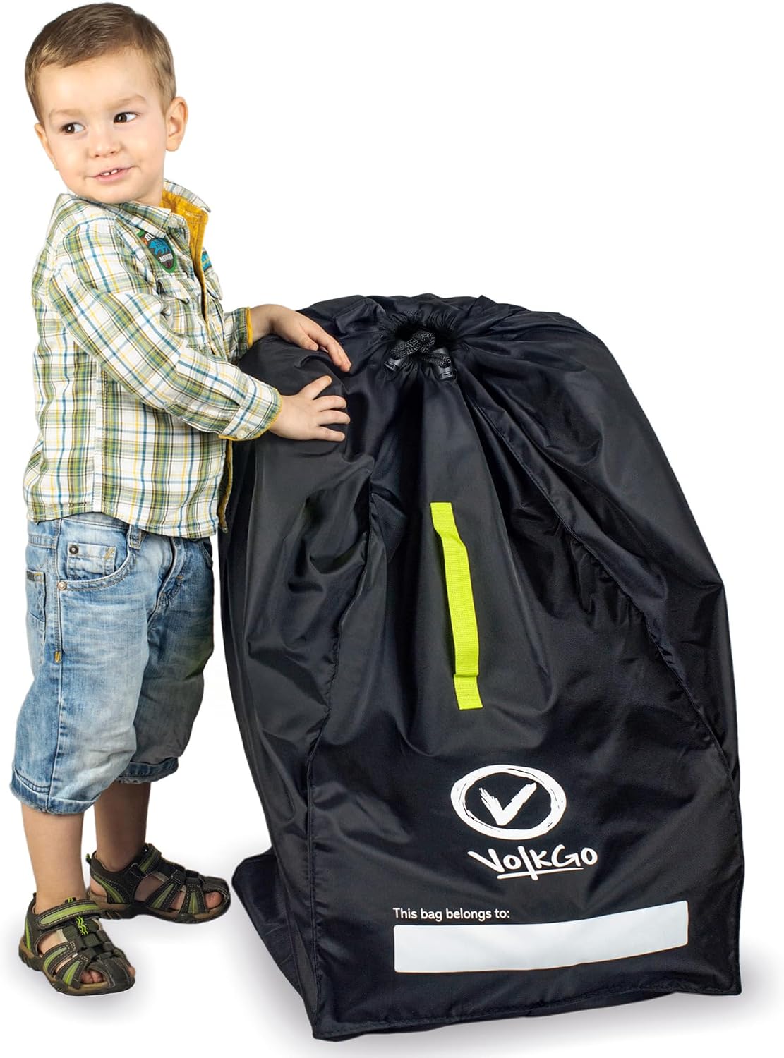 V VOLKGO Car Seat Travel Bag For Airplane with Carrying Handles, Car Seat Bags for Air Travel Carseat Travel Cover, Carseat Travel Bag Cover for Airplane Travel