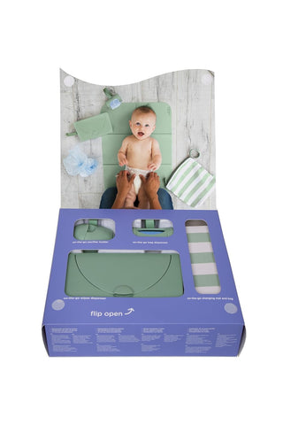 Ubbi On-the-Go Diapering Gift Set, Sage
