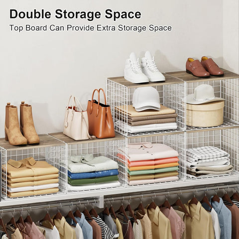 Widened and Heightened Large Capacity Closet Organizers And Storage Shelf