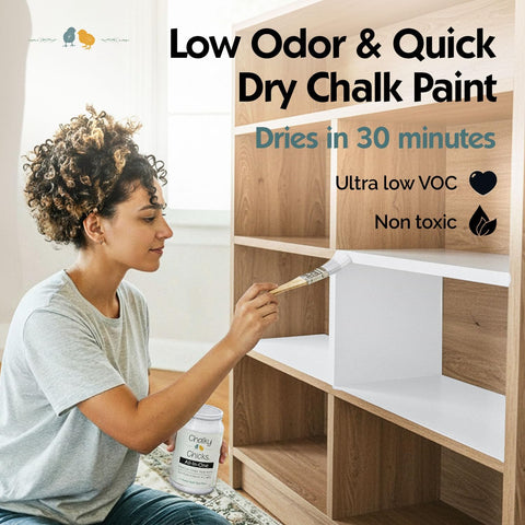 Chalky Chicks CottonTail 8 Fl Oz Chalk Paint for Furniture All in One