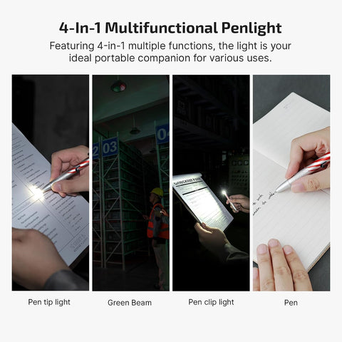 OLIGHT O'Pen 3 Pen Light, USB-C Rechargeable EDC Flashlight, Stars Stripes