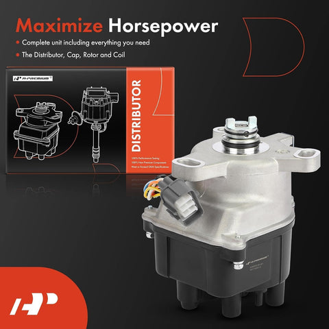 A-Premium Ignition Distributor with Cap and Rotor, 2.0L L4, 8 Blade