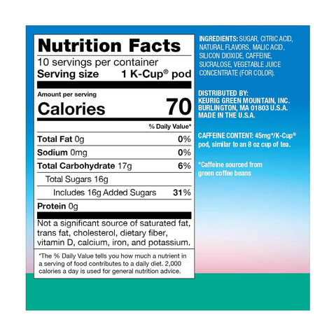 The Original Donut Shop Iced Refreshers, Strawberry Açaí Flavor, Keurig Single Serve K-Cup Pods, 60 Count (6 Packs of 10)