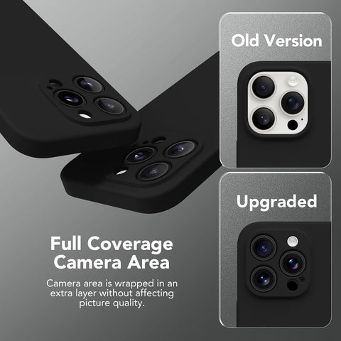 Magnetic for iPhone 15 Pro Max Case Silicone Black