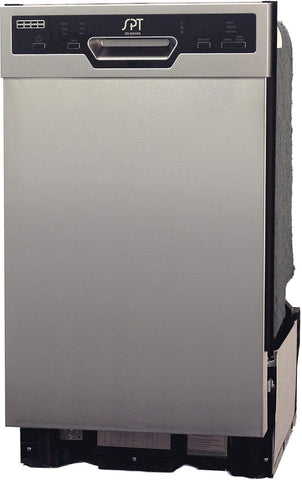 SPT SD-9254SSA 18″ Wide Built-In Stainless Steel Dishwasher w/Heated Drying, ENERGY STAR, 6 Wash Programs, 8 Place Settings and Stainless Steel Tub