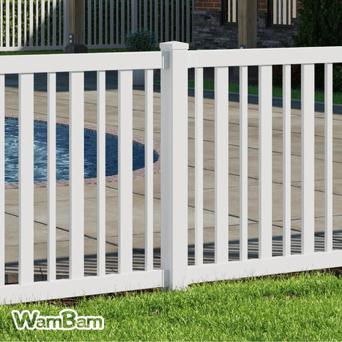 WamBam 4ft White Vinyl Finishing Post