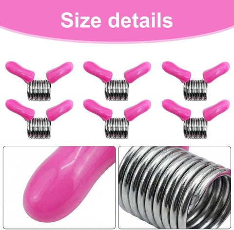 Bead Clamps with Red Handles, 6‑Piece