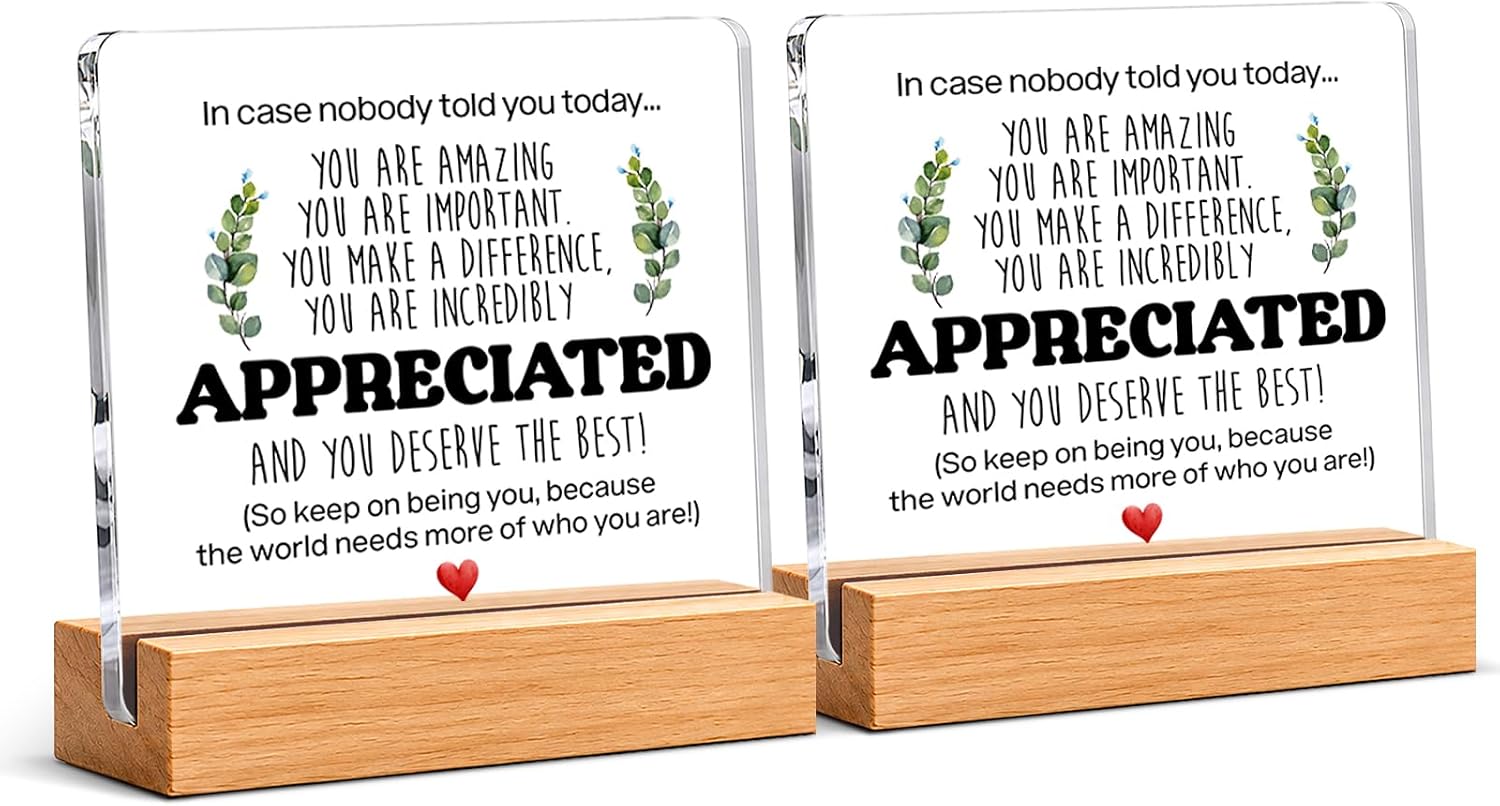 Thank You & Appreciation Gifts Bulk for Coworkers Friends, Set of 2