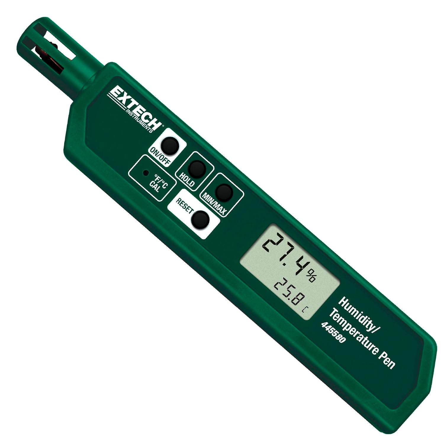 Extech 445580 Humidity and Temperature Pen, Fast Sensor, Dual LCD