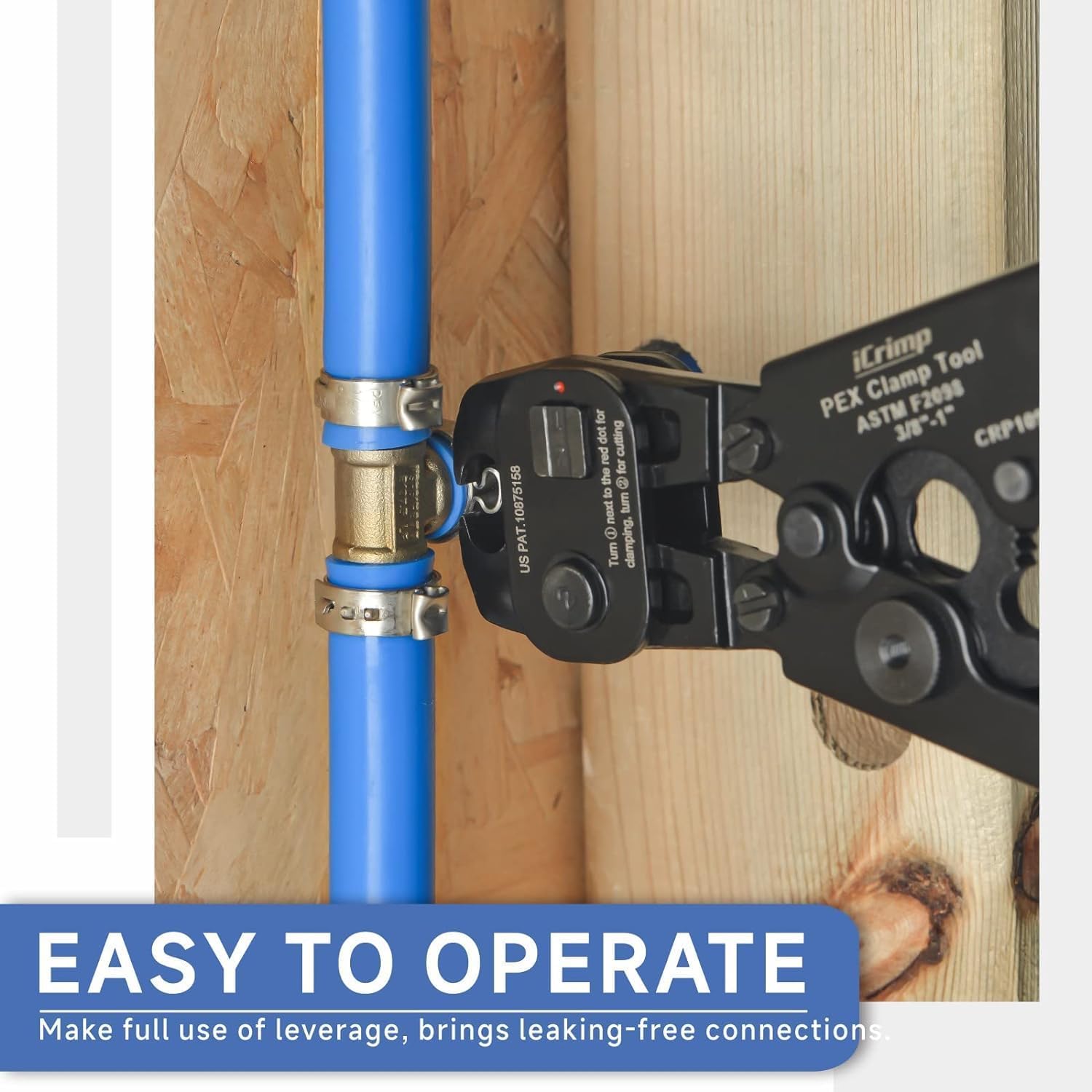 iCrimp PEX Cinch Remove Tool Kit with Fittings for 3/8"–1"