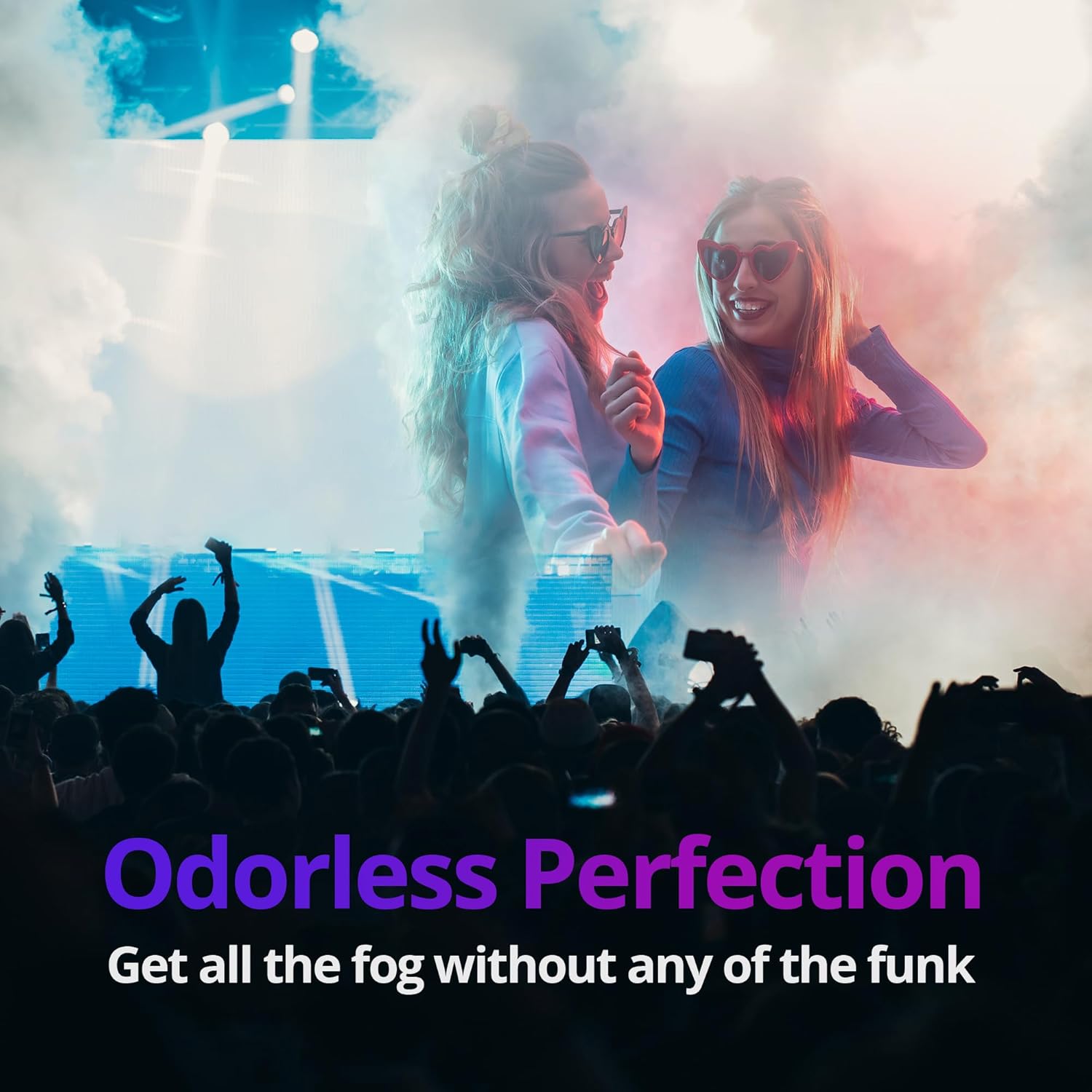 Fog Machine Liquid for Halloween Party and Events, Medium Density, 32oz