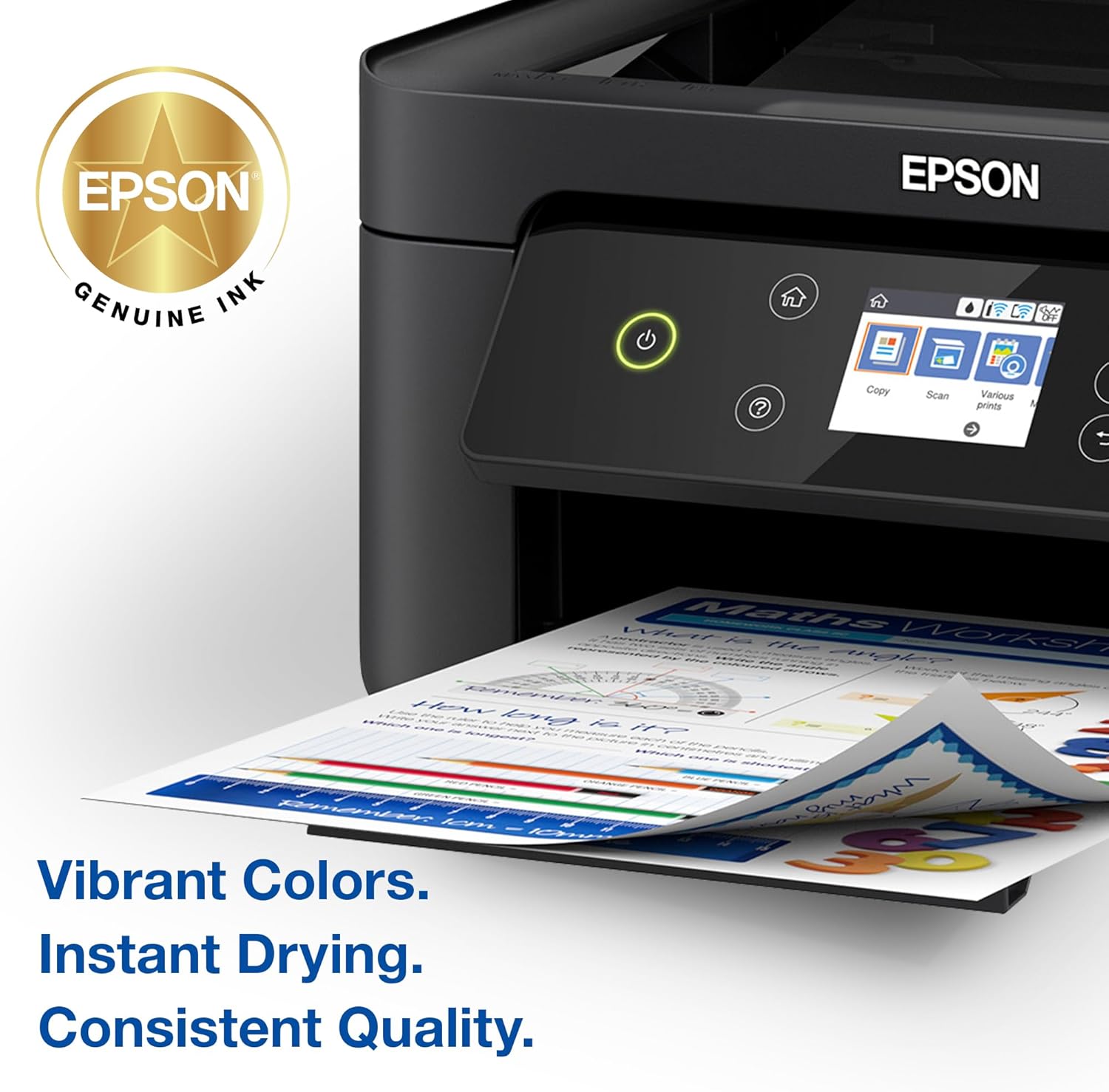 Epson 212 Claria Ink High Capacity Black & Standard Color Cartridge Combo Pack (T212XL-BCS) Works with Workforce WF-2830, 2850 and Expression XP-4100, 4105