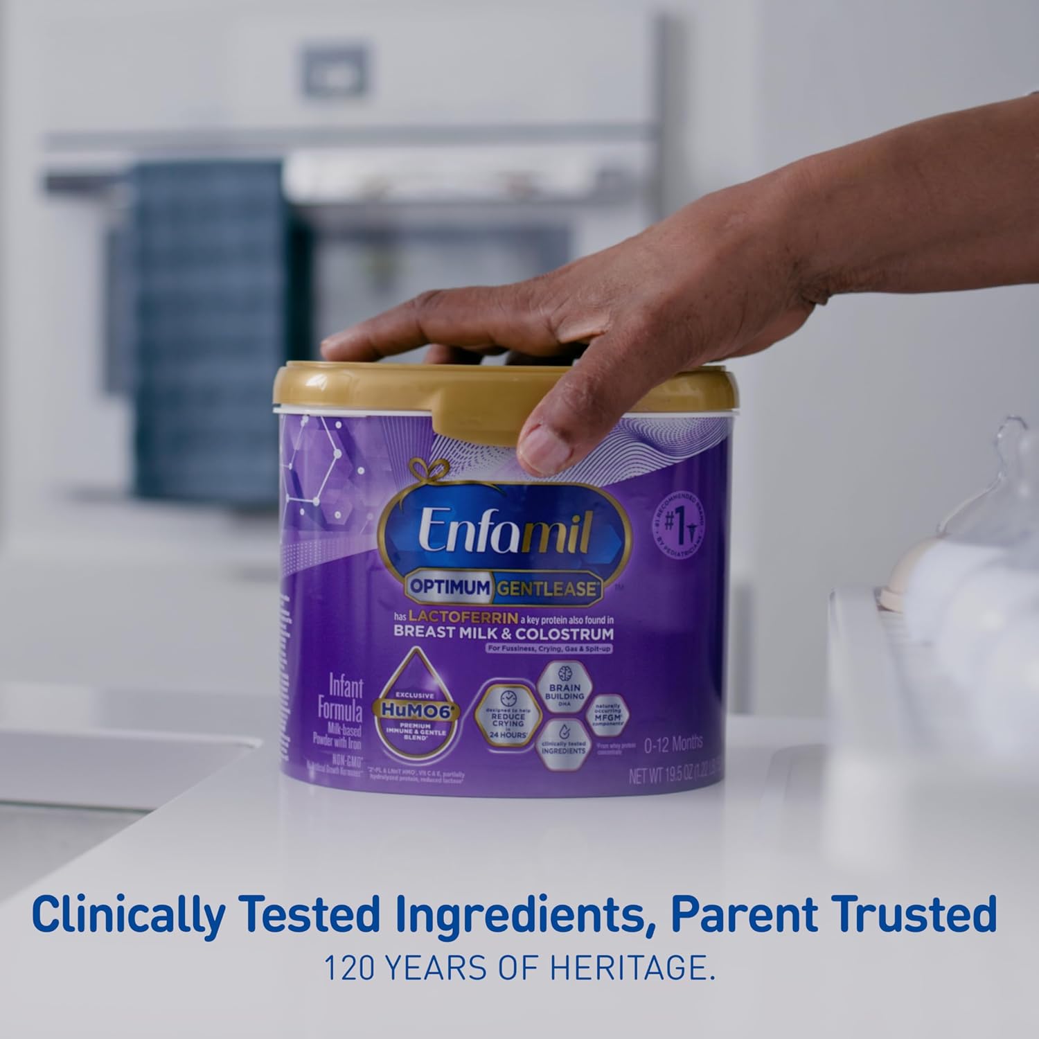 Enfamil Optimum (Enspire) Gentlease Baby Formula, 19.5 Oz, 4 CT