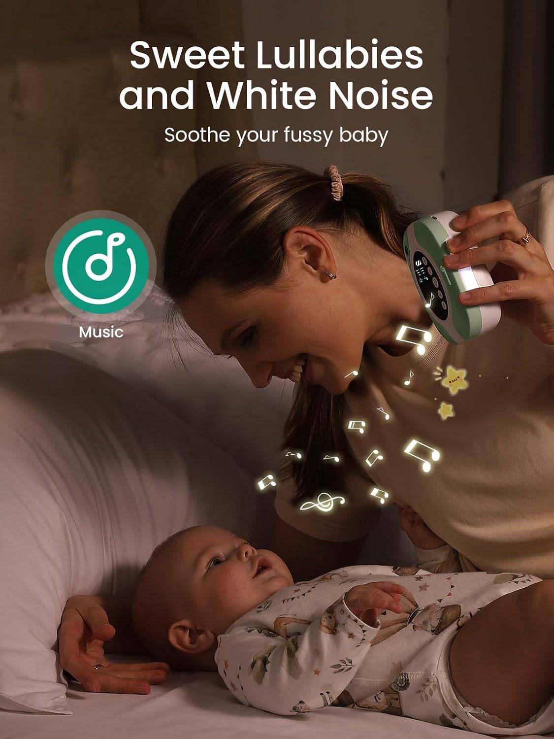 GROWNSY Electric Nasal Aspirator, 9 Suction Levels for Baby, Green
