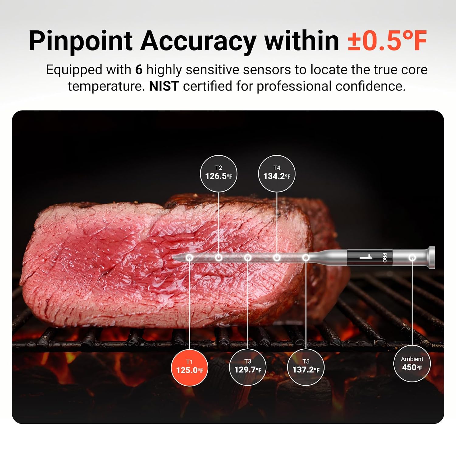 ThermoMaven Smart WiFi Wireless Meat Thermometer for Grilling with 2 Probes