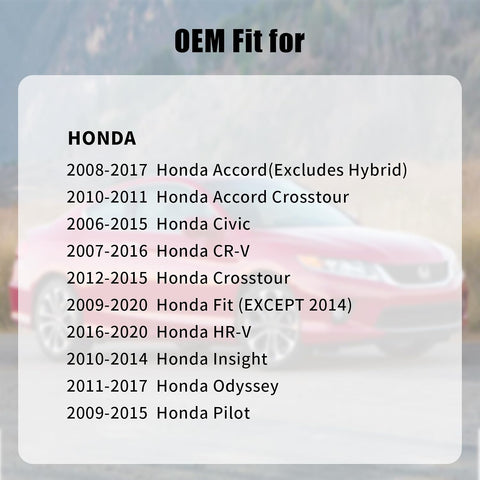 Gas Cap, Fuel Cap for 2006-2020 Honda Acura Accord Civic CRV Pilot Fit MDX