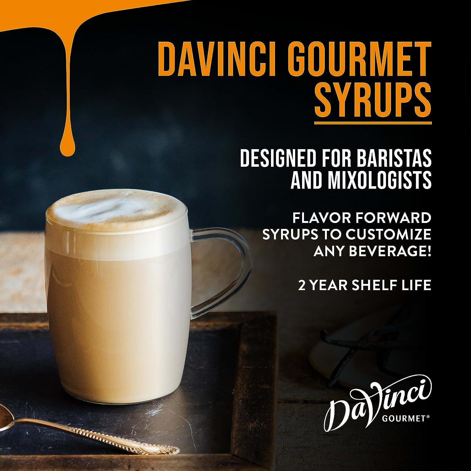 DaVinci Gourmet Classic Toasted Hazelnut Syrup, 25.4 Fluid Ounces (Pack of 1)