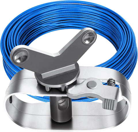Pool Cover Cable,131CW 131-Feet Cable and Heavy-Duty Winch for Winter Safe Above Ground Swimming Pool Cove