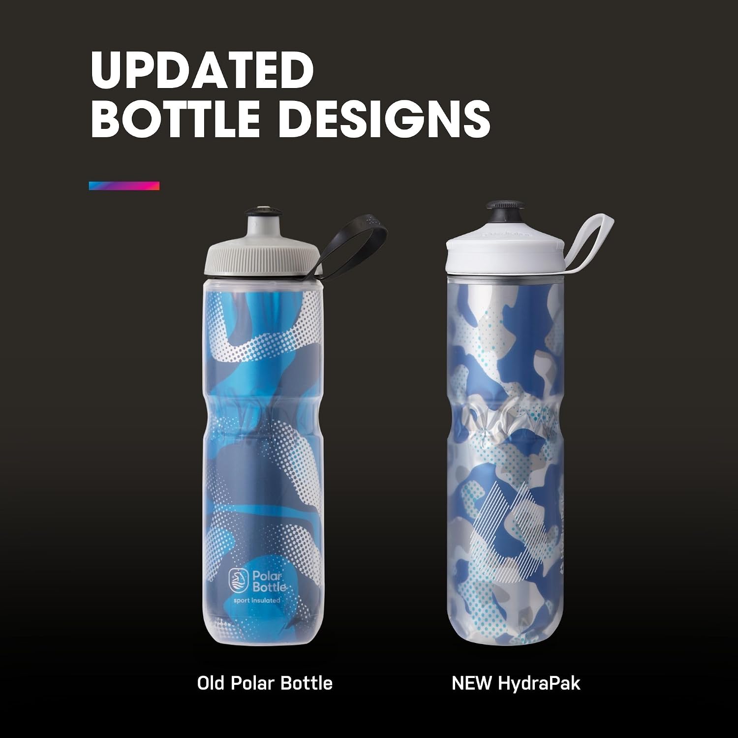 HydraPak Polar Sport Insulated Water Bottle (24oz, Pulse Purple)