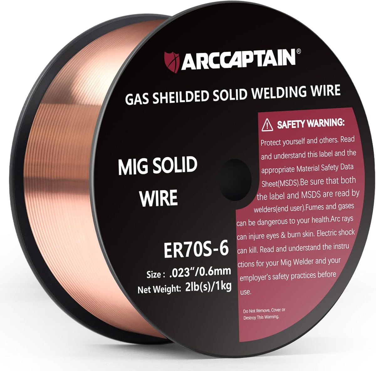 ARCCAPTAIN MIG Welding Wire ER70S-6 .023" 2LB x 1