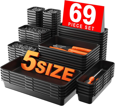 A-LuGei 【𝗫𝗟 𝟱𝗽𝗰𝘀】 Tool Box Organizer Garage Organization and Storage
