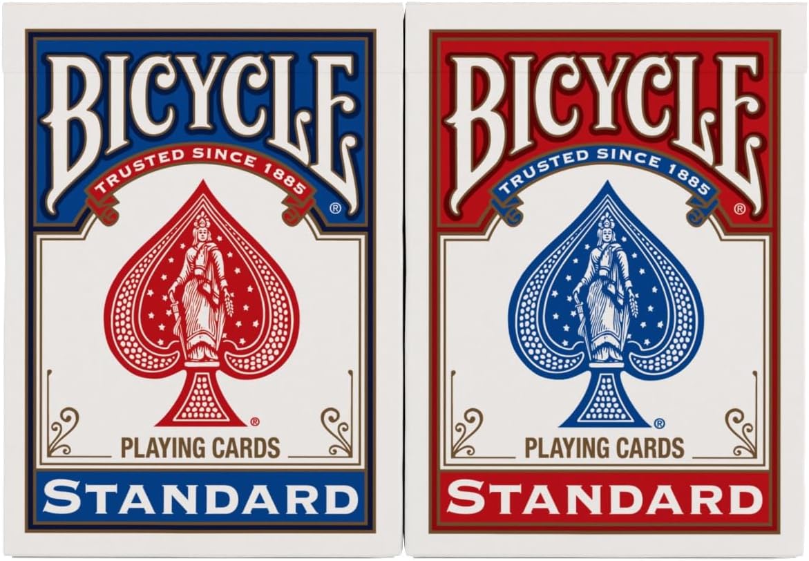 Bicycle Playing Cards 2 Pack Standard Poker Size Red and Blue