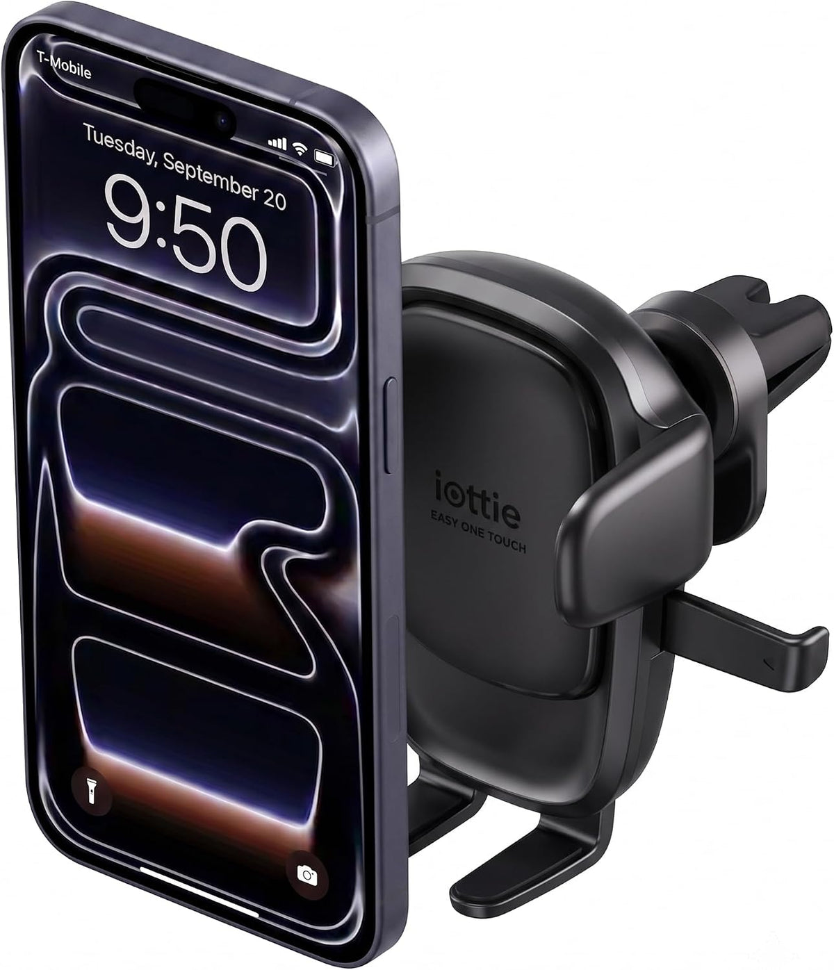 iOttie Easy One Touch Advanced Air Vent Car Phone Mount - Universal Cell Phone Holder for iPhone, Google, Samsung, Moto, LG, and All Other Smartphones