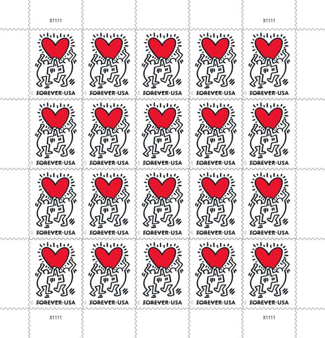 Love 2025 (5 Sheets of 20) Wedding First-Class Mail Forever Postage Stamps