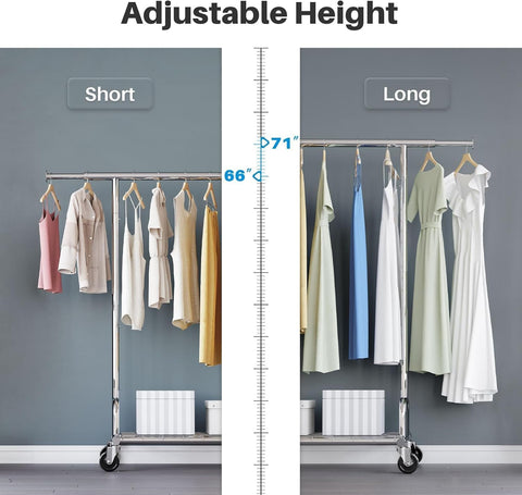 HOKEEPER Clothing Garment Rack Capacity 525LBS Collapsible Clothes Rack