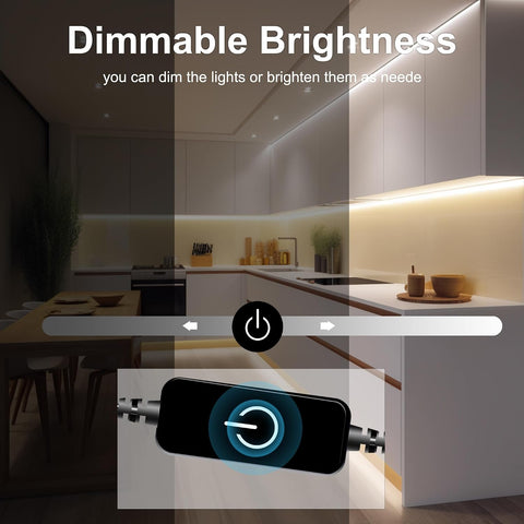 Pandry COB LED Strip Lights, 4000K Natural White, 3M/9.84FT