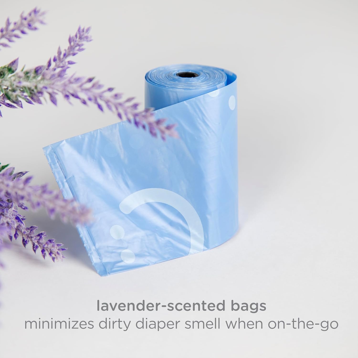 Ubbi On The Go Waste Disposal Bags Refills Value Pack, Lavender Scented, 12 Roll Refills, Baby On The Go Essentials