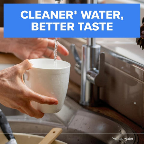 Brita Elite Chrome Faucet Water Filter System, 2 Filters