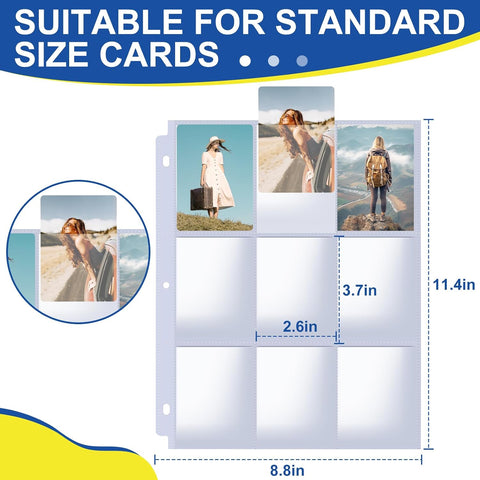 ZENOWICK 1080 Pockets Card Sleeves Binder Sheets
