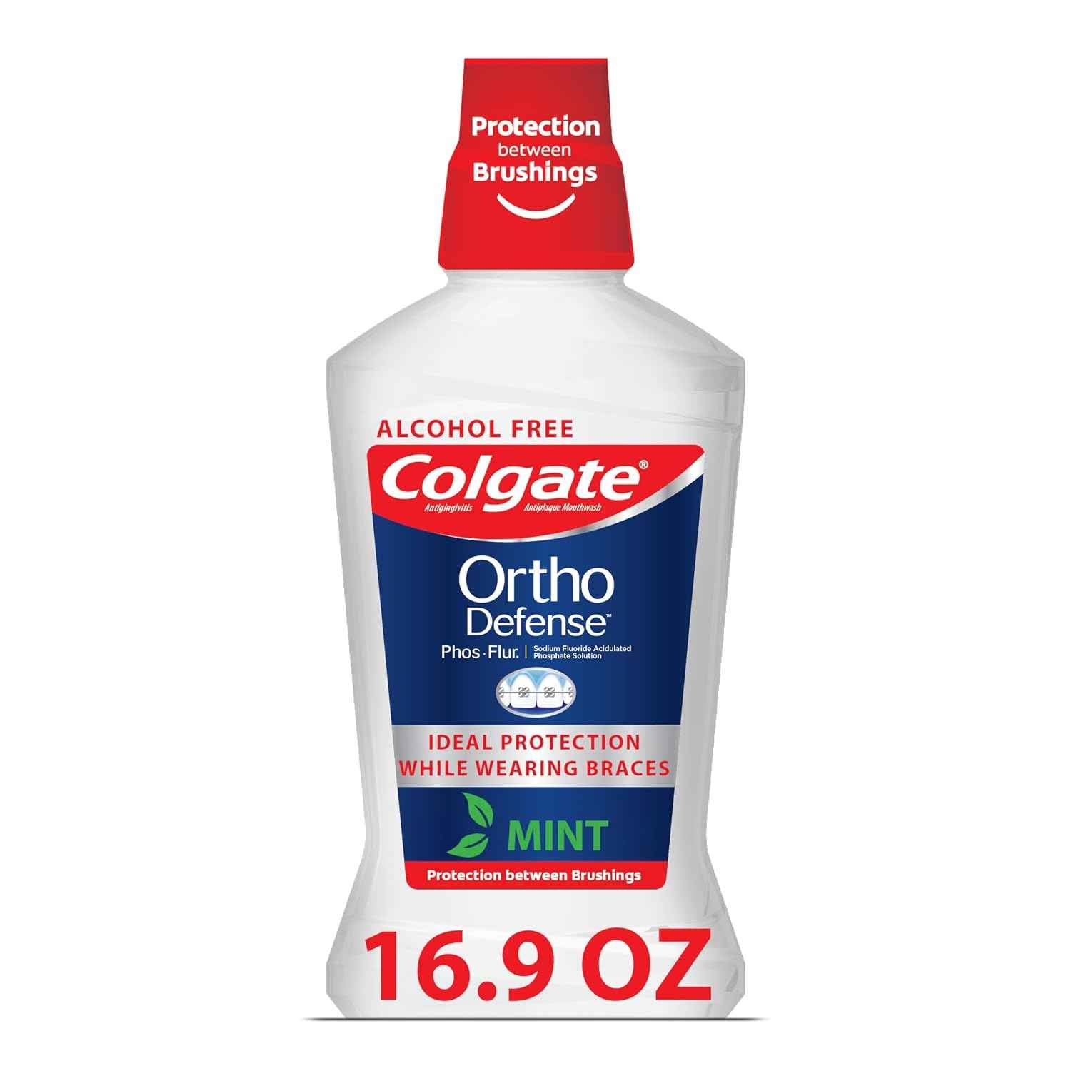 Colgate Peroxyl Antiseptic Mouth Sore Rinse, Alcohol Free, 1.5% Hydrogen Peroxide, Mild Mint, 8.45 Ounce (Pack of 6)