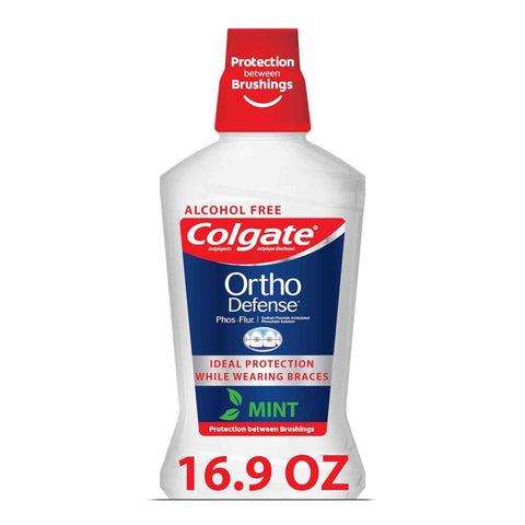 Colgate Peroxyl Antiseptic Mouth Sore Rinse, Alcohol Free, 1.5% Hydrogen Peroxide, Mild Mint, 8.45 Ounce (Pack of 6)