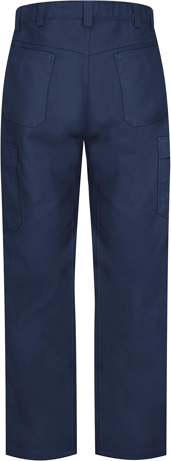 Red Kap Men's Performance Shop Pant - Double Knee Work Pants, Regular Fit, Concealed Zippers for Scratch Protection