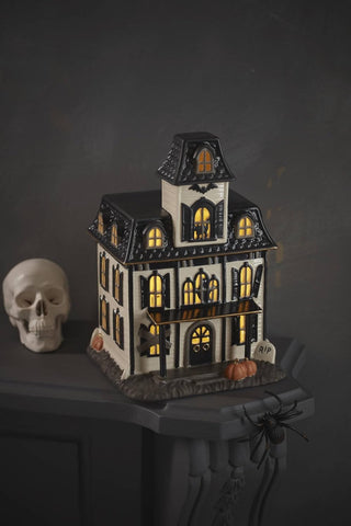 Lenox Vintage Halloween Light-Up House Figurine