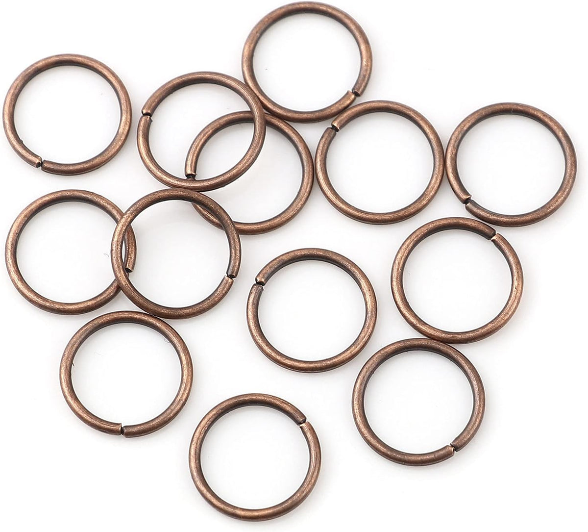 HDSupplies 200 Pieces - 6mm Jump Rings Antique Copper Tone - 21 Gauge