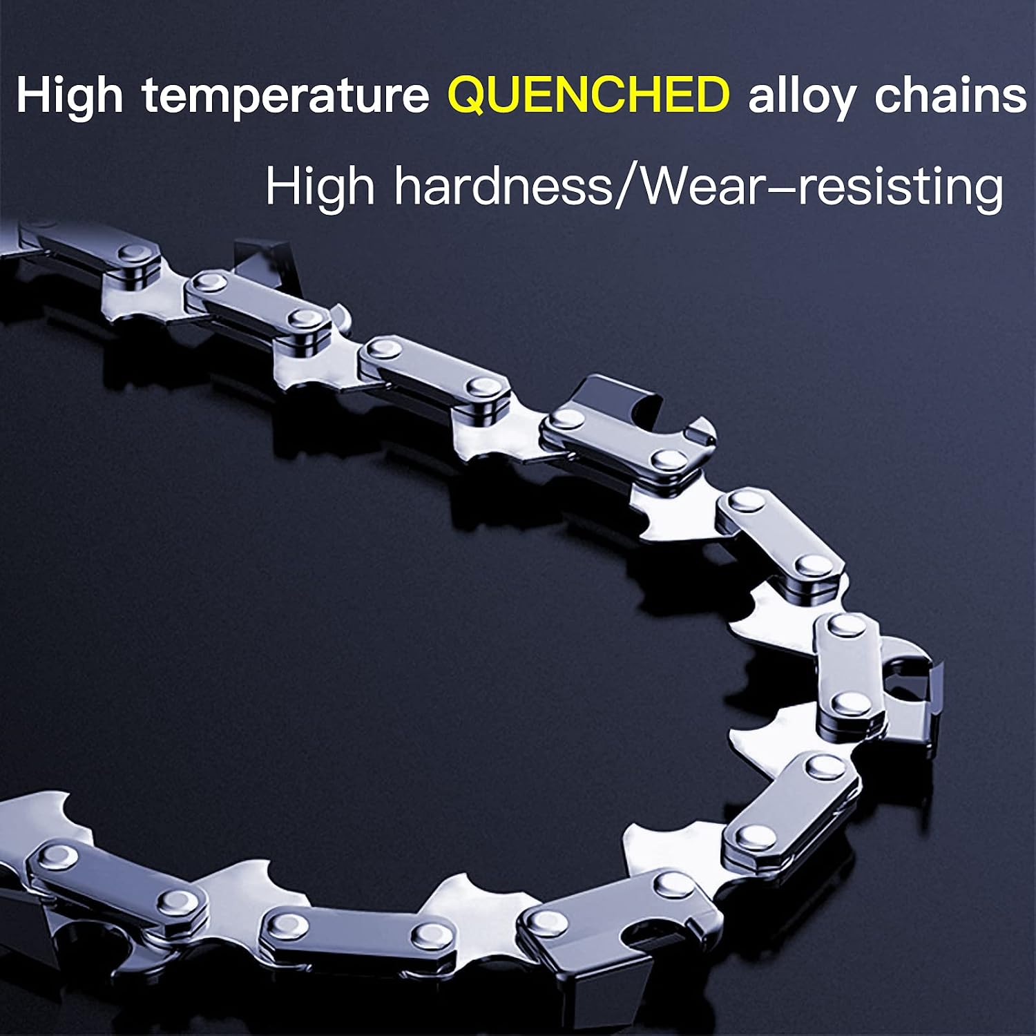 5 Pieces 6 Inch Mini Chainsaw Chain 37 Drive Links, 1/4"LP Pitch, .043" Gauge, Replacement Chains for 6-inch Cordless Portable Mini Chainsaw for Wood Branch Cutting