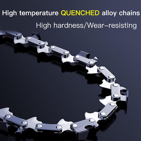 5 Pieces 6 Inch Mini Chainsaw Chain 37 Drive Links, 1/4"LP Pitch, .043" Gauge, Replacement Chains for 6-inch Cordless Portable Mini Chainsaw for Wood Branch Cutting