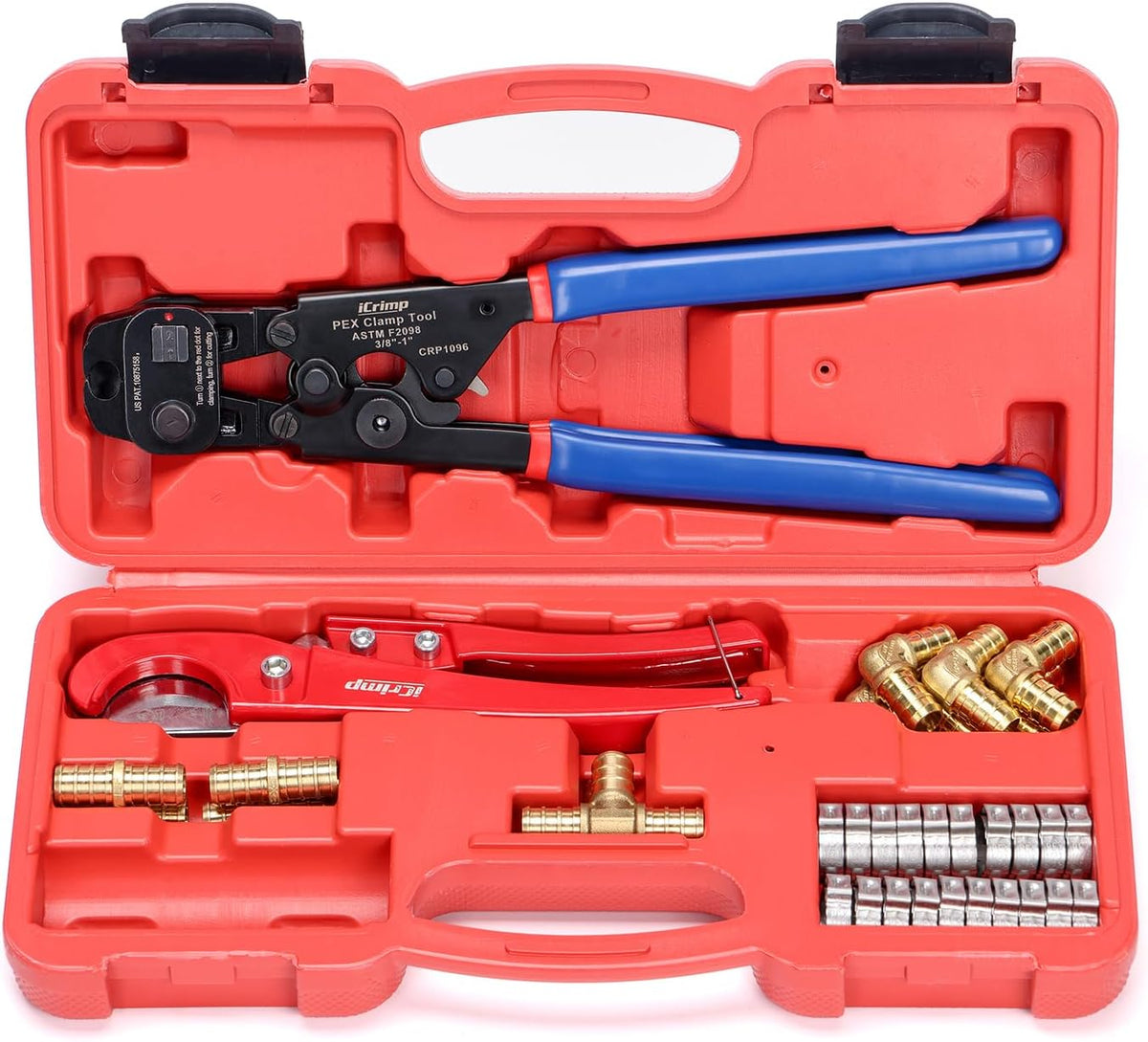 iCrimp PEX Cinch Remove Tool Kit with Fittings for 3/8"–1"
