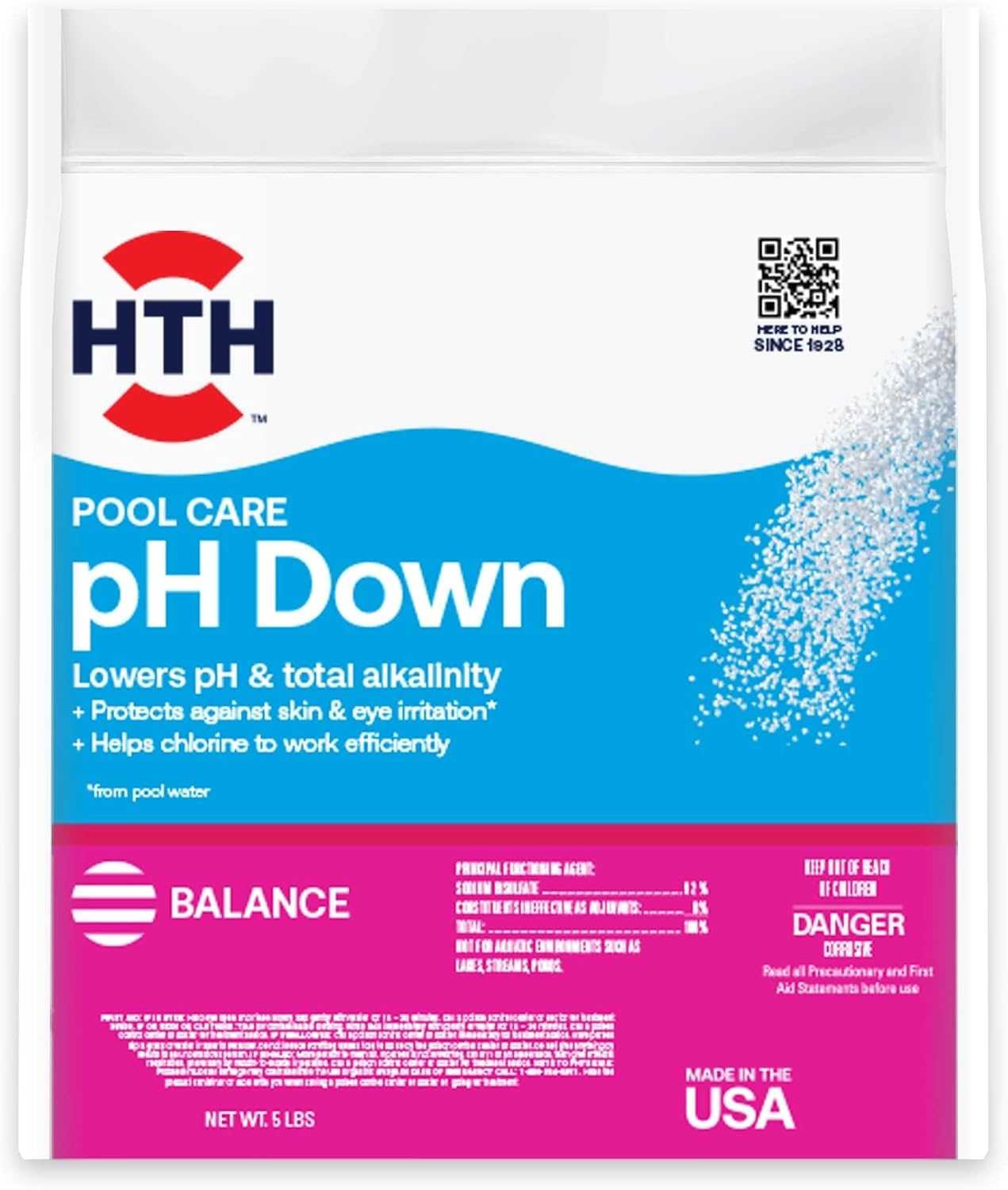 HTH 67057, Pool Care pH Down, 5 lbs
