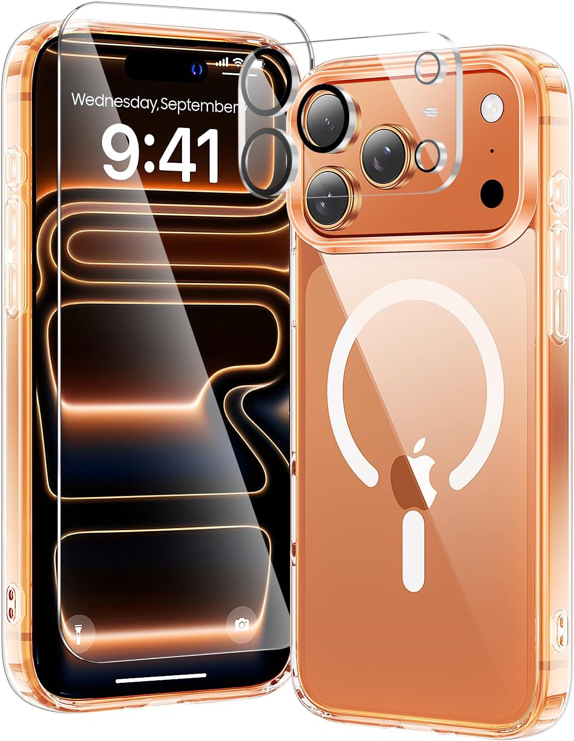toushion 3 in 1 for iPhone 17 Pro Max Case Clear
