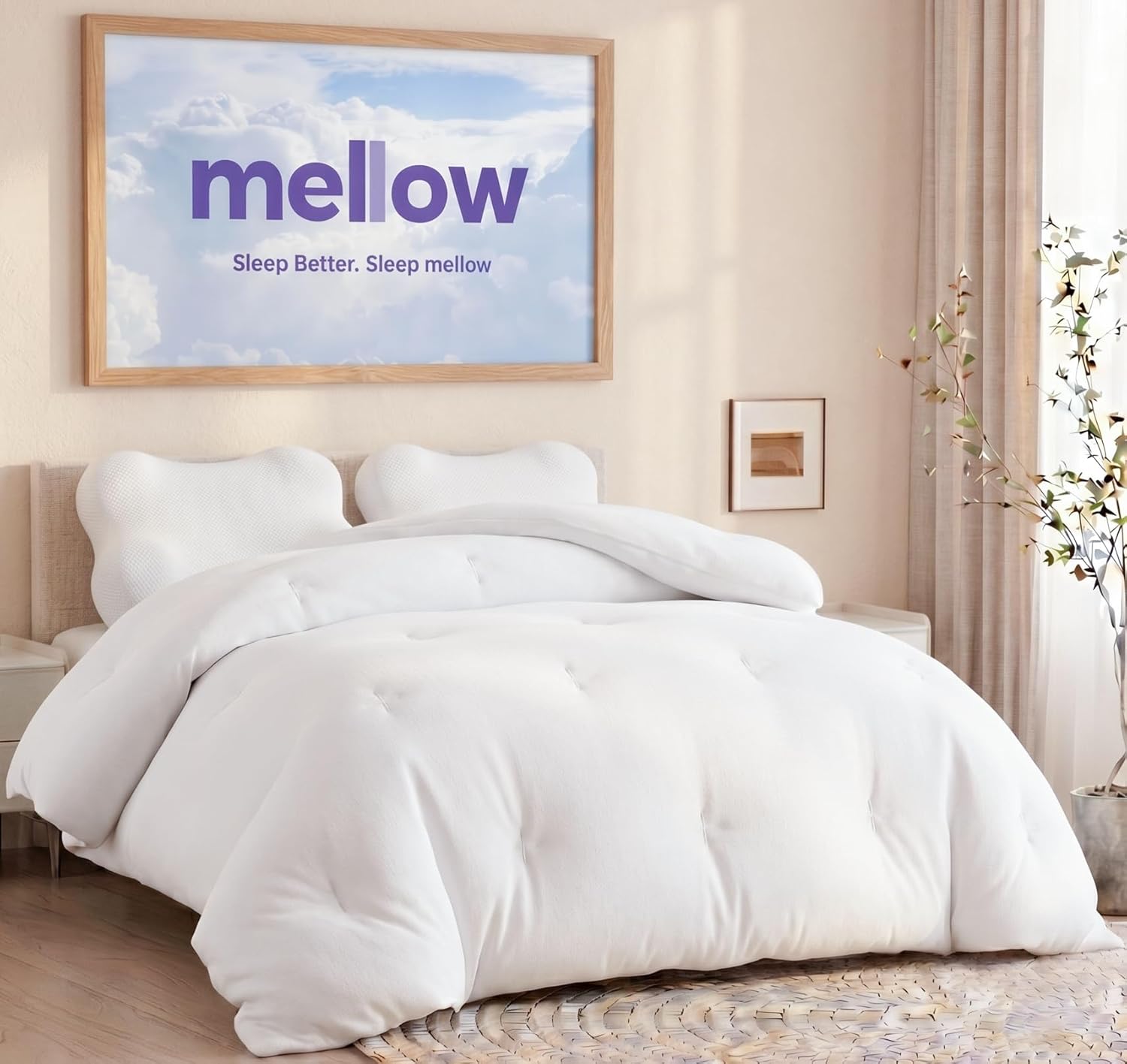 Mellow Marshmellow Comforter Full/Queen, All-Season Temperature-Balancing