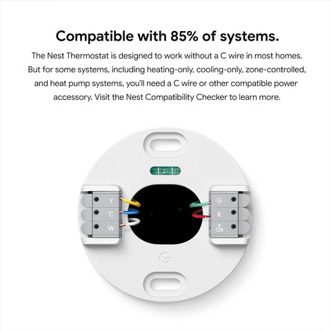 Google Nest Thermostat - Smart Thermostat for Home - Programmable Wifi Thermostat - Charcoal
