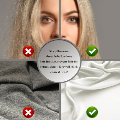 Silk Pillow Cases 2 Pack,Soft Breathable and Sliky Standard Size Pillow Cases Set of 2,Natural Mulberry Silk Pillowcase Set of 2 for Hair and Skin with Hidden Zipper (Ivory,20"X 26",2pcs)