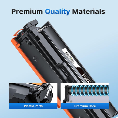 206A Toner Cartridge 4 Pack Replacement for HP 206A 206X M283fdw M283cdw