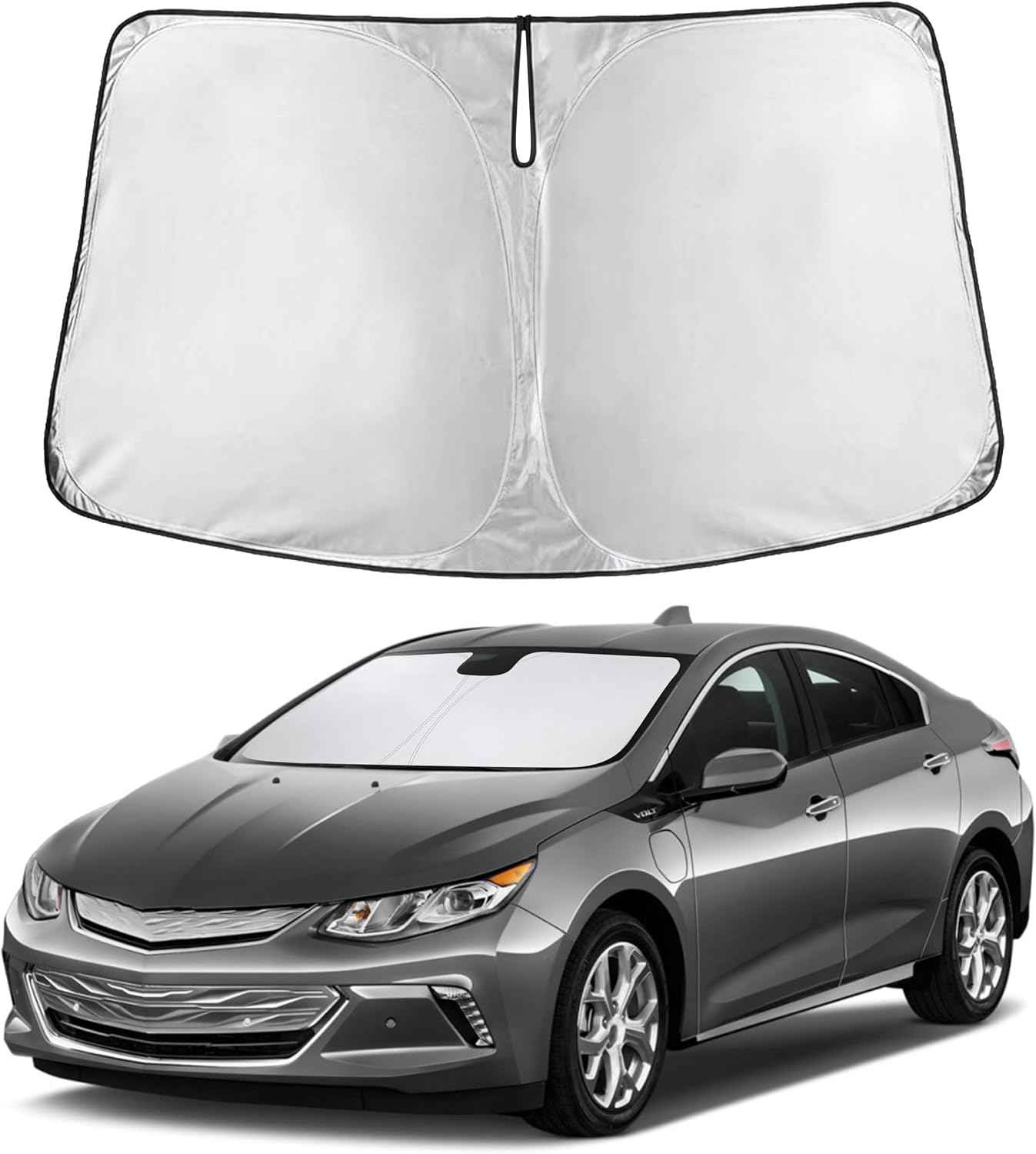 EcoNour Windshield Sunshade Compatible for Chevrolet Volt 2016-2018 2019